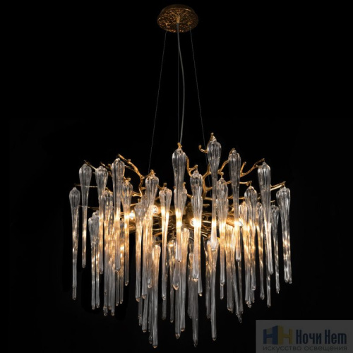 Люстра LOFT IT Waterfall 10350/600 AB, раздел каталога Стеклянные люстры интернет-магазина Ночи Нет