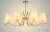 Люстра Crystal Lux RENATA SP8 GOLD 3591/308, количество ламп - 8, площадь освещения - 16 кв.м Люстра Crystal Lux RENATA SP8 GOLD 3591/308, раздел каталога Люстры с абажурами интернет-магазина Ночи Нет