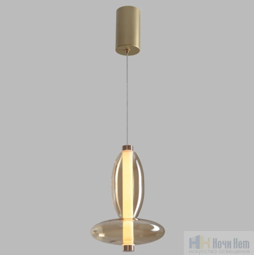 Светильник подвесной Crystal Lux QUASAR SP7W LED AMBER 3790/207, раздел каталога Подвесы 1 лампа интернет-магазина Ночи Нет