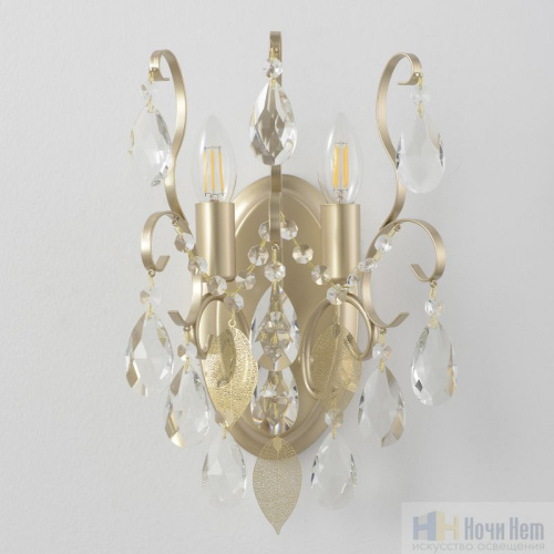Бра Crystal Lux ESMIRALDA AP2 GOLD 0523/402, раздел каталога Хрустальные бра интернет-магазина Ночи Нет
