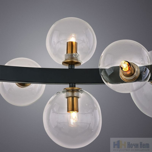 Люстра Arte Lamp Vincent A7790SP-24BK, раздел каталога Люстры с плафонами интернет-магазина Ночи Нет