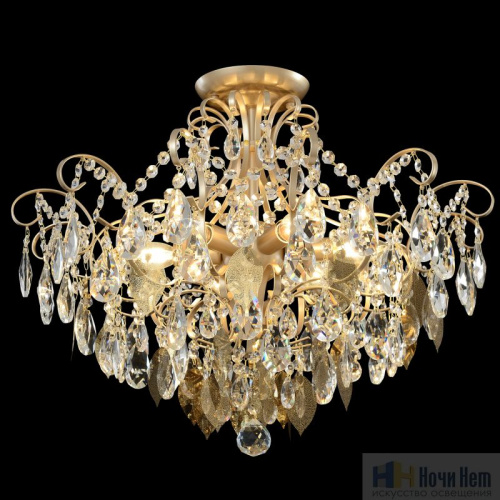 Люстра Crystal Lux ESMIRALDA PL6 GOLD 0523/106, раздел каталога Хрустальные люстры интернет-магазина Ночи Нет