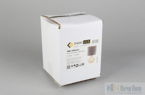 Лампа настольная Omnilux Lucese OML-19604-01, раздел каталога Настольные лампы с абажуром интернет-магазина Ночи Нет