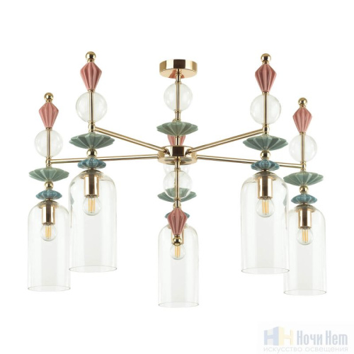 Люстра Odeon Light Bizet 4855/5C, раздел каталога Люстры с плафонами интернет-магазина Ночи Нет