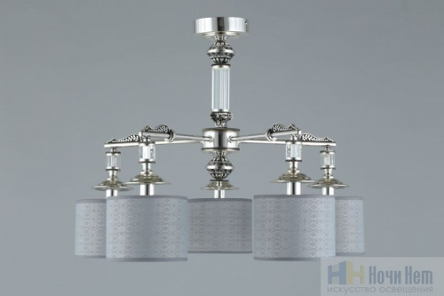 Люстра потолочная Omnilux Rovigo OML-64317-05, раздел каталога Люстры с абажурами интернет-магазина Ночи Нет