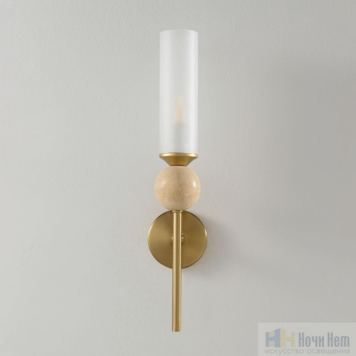 Бра Crystal Lux SIMPLY AP1.1 BRASS 4080/401.1, раздел каталога Бра с плафоном интернет-магазина Ночи Нет