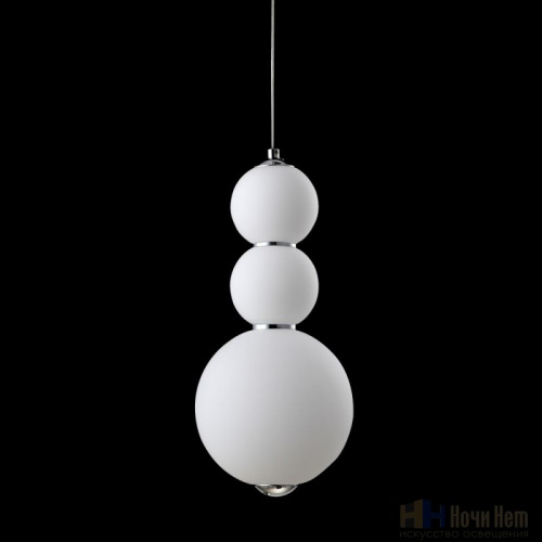 Подвес Crystal Lux Desi SP3 Chrome/White, раздел каталога Подвесы 1 лампа интернет-магазина Ночи Нет