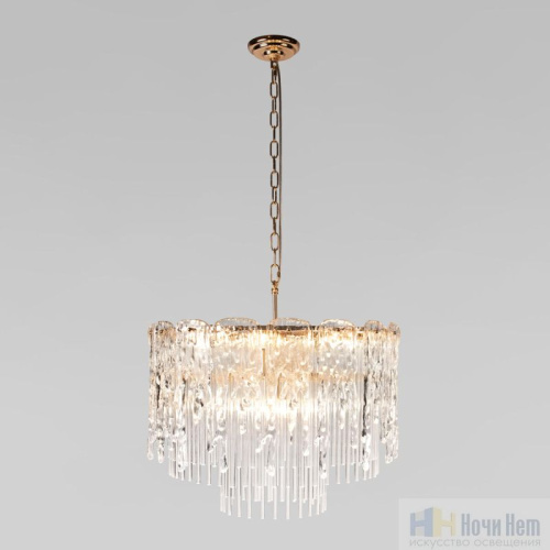 Люстра LOFT IT Florida 10298/600 French gold, раздел каталога Стеклянные люстры интернет-магазина Ночи Нет