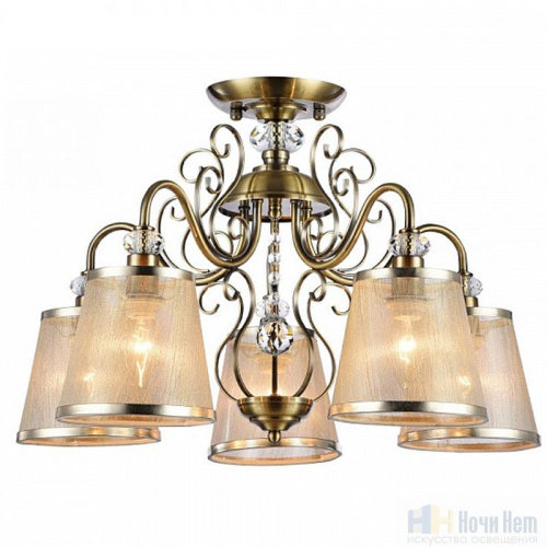 Люстра Freya Driana  FR2405-PL-05-BZ, раздел каталога Люстры с абажурами интернет-магазина Ночи Нет