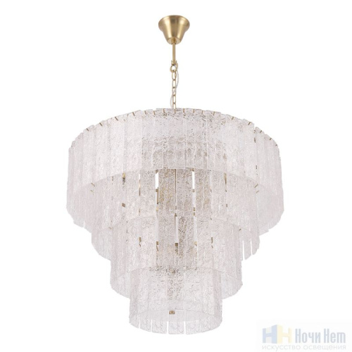 Люстра Crystal Lux RICARDO SP14 BRASS 3600/314, раздел каталога Стеклянные люстры интернет-магазина Ночи Нет