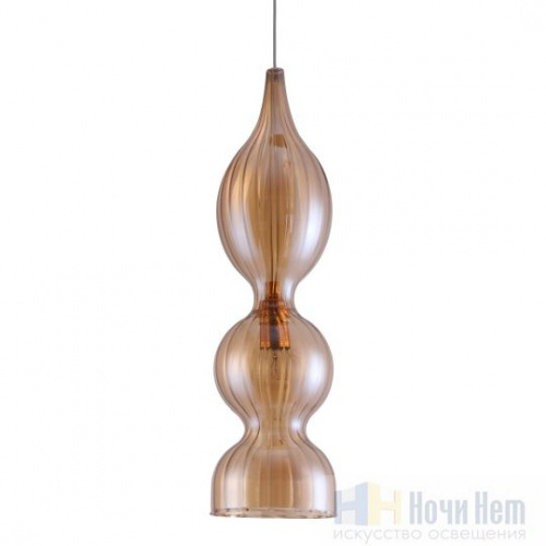 Светильник подвесной Crystal Lux Iris SP1 B amber, раздел каталога Подвесы 1 лампа интернет-магазина Ночи Нет