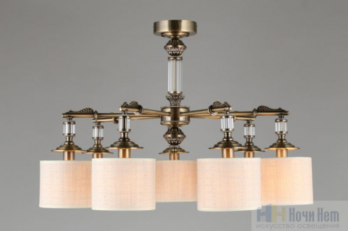 Люстра потолочная Omnilux Rovigo OML-64307-07, раздел каталога Люстры с абажурами интернет-магазина Ночи Нет