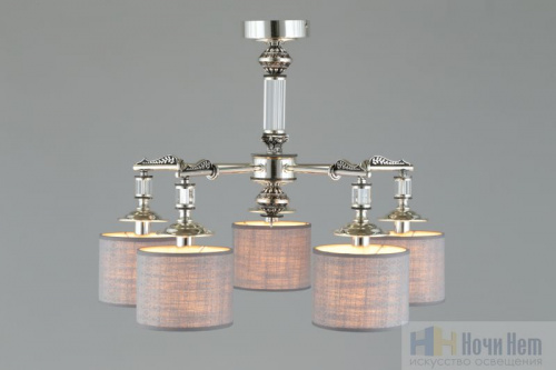 Люстра потолочная Omnilux Rovigo OML-64317-05, раздел каталога Люстры с абажурами интернет-магазина Ночи Нет