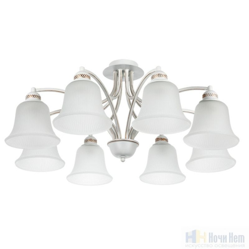 Люстра Arte Lamp Emma A2713PL-8WG, раздел каталога Люстры с плафонами интернет-магазина Ночи Нет