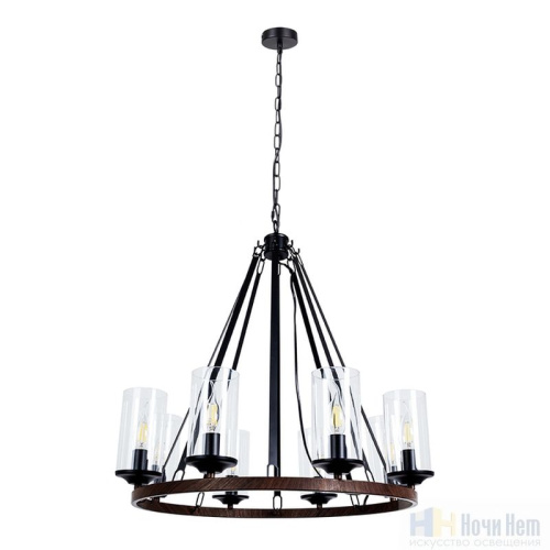 Люстра Arte Lamp Dalim A7014SP-8BK, раздел каталога Кованые люстры интернет-магазина Ночи Нет