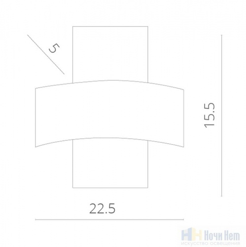 Уличный светильник Arte Lamp Croce A1444AP-1WH, раздел каталога Настенные уличные светильники интернет-магазина Ночи Нет
