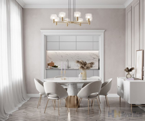 Люстра Maytoni Vision MOD411PL-08G, раздел каталога Люстры с плафонами интернет-магазина Ночи Нет