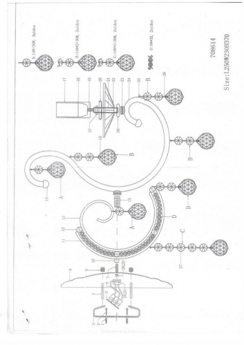 Бра Osgona Elegante 708614, раздел каталога Хрустальные бра интернет-магазина Ночи Нет
