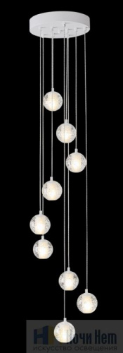 Люстра Crystal Lux GASPAR SP9 D300 WHITE 1870/309, раздел каталога Каскады интернет-магазина Ночи Нет