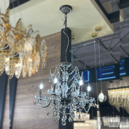 Люстра Crystal Lux ODELIS SP6 BROWN 2570/306, раздел каталога Хрустальные люстры интернет-магазина Ночи Нет