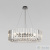Люстра LOFT IT Dakota 10300/800 Nickel, количество ламп - 12, площадь освещения - 24 кв.м Люстра LOFT IT Dakota 10300/800 Nickel, раздел каталога Люстры с плафонами интернет-магазина Ночи Нет