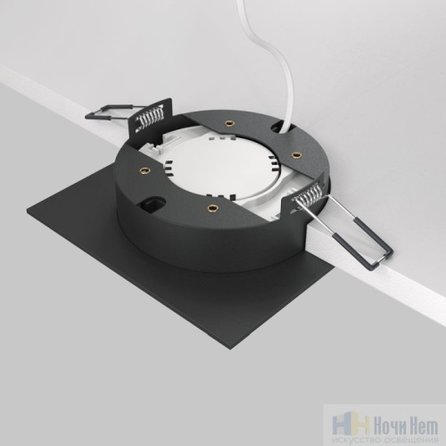 Встраиваемый светильник Maytoni Hoop DL086-GX53-SQ-B, раздел каталога Точечные светильники металл интернет-магазина Ночи Нет