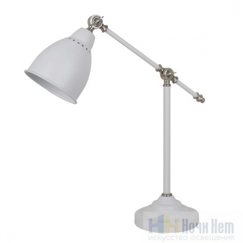 Настольная лампа Arte Lamp Braccio A2054LT-1WH, раздел каталога Лампы настольные офисные интернет-магазина Ночи Нет
