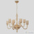 Люстра Crystal Lux SILVESTRO SP8 AMBER 2971/308, количество ламп - 8, площадь освещения - 16 кв.м Люстра Crystal Lux SILVESTRO SP8 AMBER 2971/308, раздел каталога Люстры с плафонами интернет-магазина Ночи Нет