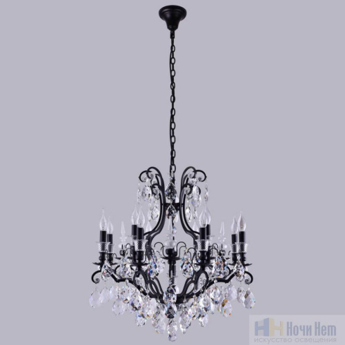 Люстра Crystal Lux Magnifico SP13 Black/transparent, раздел каталога Хрустальные люстры интернет-магазина Ночи Нет