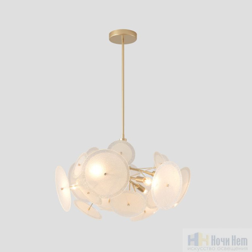Люстра Crystal Lux DANDELION SP6 GOLD 4060/306, раздел каталога Стеклянные люстры интернет-магазина Ночи Нет