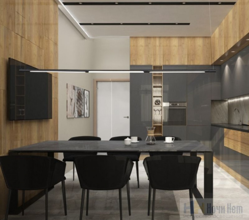 Подвес Crystal Lux Largo SP33W L1770 Black, раздел каталога Линейные светильники интернет-магазина Ночи Нет