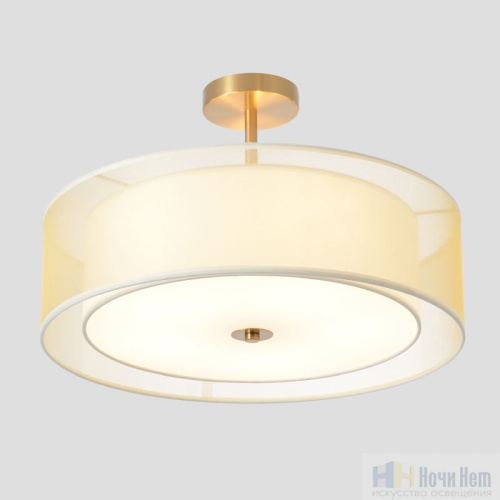 Люстра Crystal Lux MYSTERY PL5 BRASS 3931/105, раздел каталога Люстры с абажурами интернет-магазина Ночи Нет