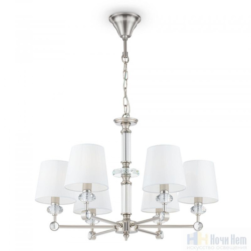 Люстра Maytoni Riverside MOD018PL-06CH, раздел каталога Люстры с абажурами интернет-магазина Ночи Нет