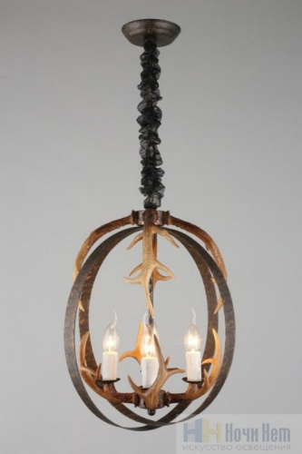 Люстра Omnilux Leporano OML-51906-04, раздел каталога Деревянные люстры интернет-магазина Ночи Нет