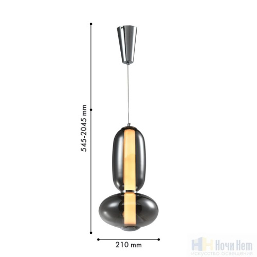 Светильник подвесной Favourite Vapor 4254-2P, раздел каталога Подвесы 2-3 лампы интернет-магазина Ночи Нет