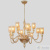 Люстра Crystal Lux SILVESTRO SP12 AMBER 2971/312, количество ламп - 12, площадь освещения - 24 кв.м Люстра Crystal Lux SILVESTRO SP12 AMBER 2971/312, раздел каталога Люстры с плафонами интернет-магазина Ночи Нет