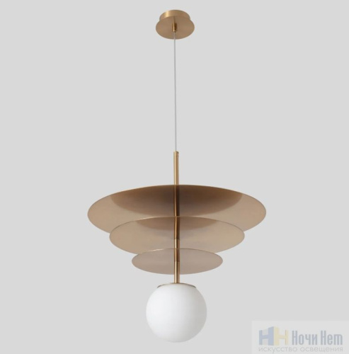 Светильник подвесной Crystal Lux UVA SP1.3 BRASS 3282/201.3, раздел каталога Подвесы 1 лампа интернет-магазина Ночи Нет