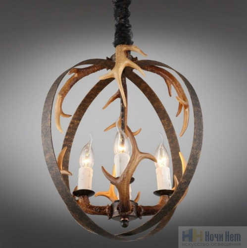 Люстра Omnilux Leporano OML-51906-04, раздел каталога Деревянные люстры интернет-магазина Ночи Нет