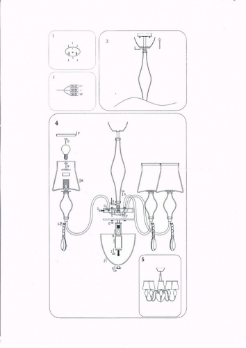 Люстра Lightstar Escica 806050, раздел каталога Люстры с плафонами интернет-магазина Ночи Нет