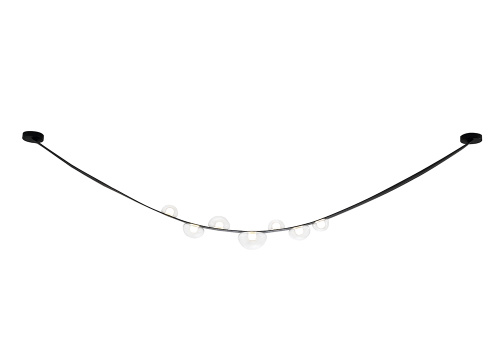 Светильник подвесной Crystal Lux BOSQUE SP7 L3000 BLACK/TRANSPARENT 0270/207, раздел каталога Подвесы 4 лампы и больше интернет-магазина Ночи Нет