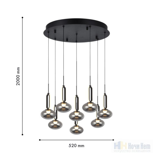 Люстра Favourite Baron 4284-8P, раздел каталога Подвесы 4 лампы и больше интернет-магазина Ночи Нет