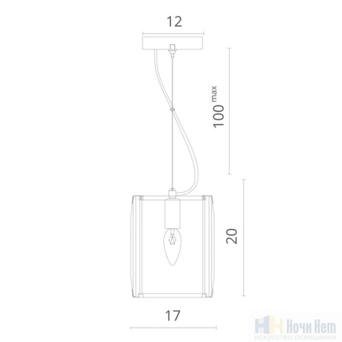 Светильник подвесной Divinare Ostin 1100/02 SP-1, раздел каталога Подвесы 1 лампа интернет-магазина Ночи Нет