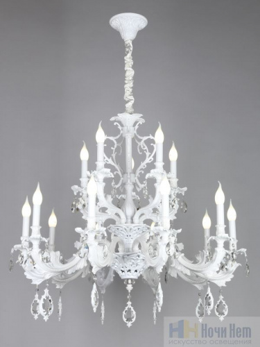 Люстра подвесная Omnilux Senis OML-74713-15, раздел каталога Хрустальные люстры интернет-магазина Ночи Нет