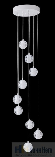 Люстра Crystal Lux GASPAR SP9 D300 WHITE 1870/309, раздел каталога Каскады интернет-магазина Ночи Нет