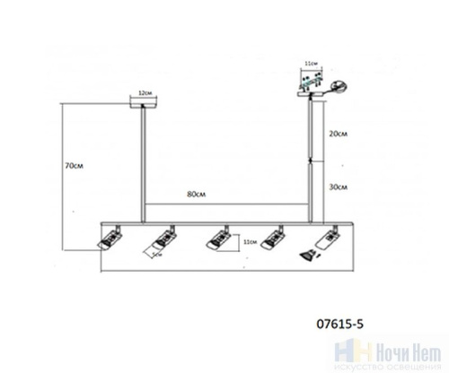 Люстра Kink Light Кайко 07615-5,19, раздел каталога Люстры с плафонами интернет-магазина Ночи Нет