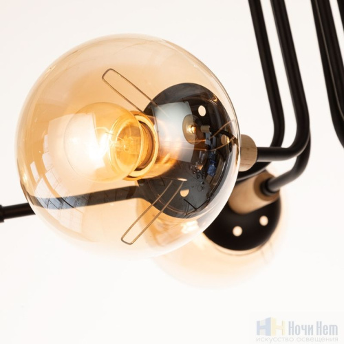 Люстра Arte Lamp Oxford A2716PL-6BK, раздел каталога Люстры с плафонами интернет-магазина Ночи Нет