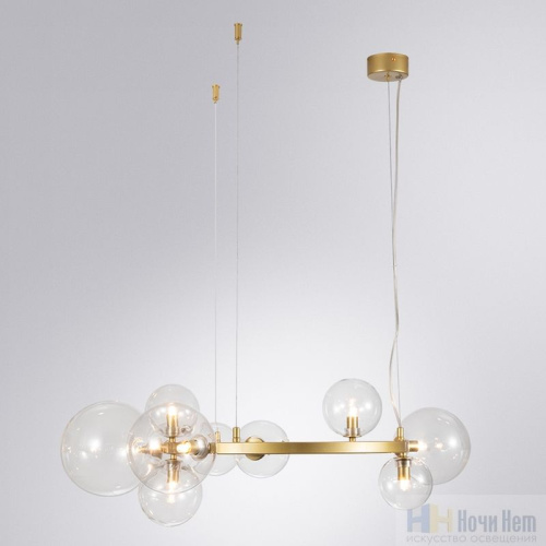 Люстра Arte Lamp Vincent A7790SP-10GO, раздел каталога Люстры с плафонами интернет-магазина Ночи Нет