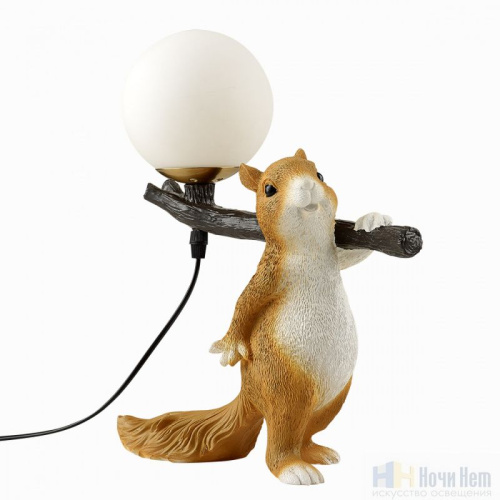 Лампа настольная Lumion Squirrel 6522/1T, раздел каталога Детские настольные лампы интернет-магазина Ночи Нет