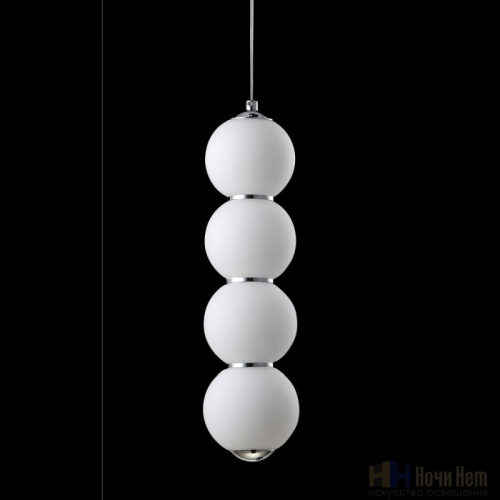 Подвес Crystal Lux Desi SP4 Chrome/White, раздел каталога Подвесы 1 лампа интернет-магазина Ночи Нет