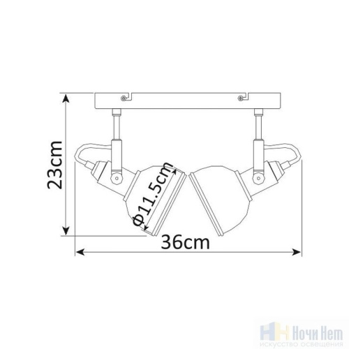 Спот Arte Lamp Martin A5213AP-2BR, раздел каталога Споты интернет-магазина Ночи Нет